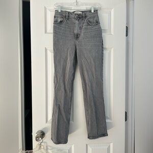 Grey wash black jeans